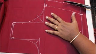 Cross Cut Blouse Cutting & Stitching (DIY) PART 1 screenshot 5