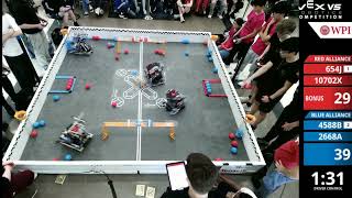 Texas 4 Regionals : Division 1 - Final #1-1 - 654J & 10702X vs 4588B & 2668A - Auton + Driver