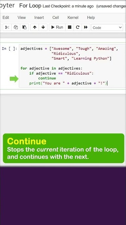 Python For Loop | Break and Continue in For Loops - YouTube