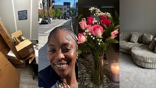 ATL MOVING DIARIES : Episode 2 - Just Moved In, Target Apartment Essentials + Cleaning & Organizing
