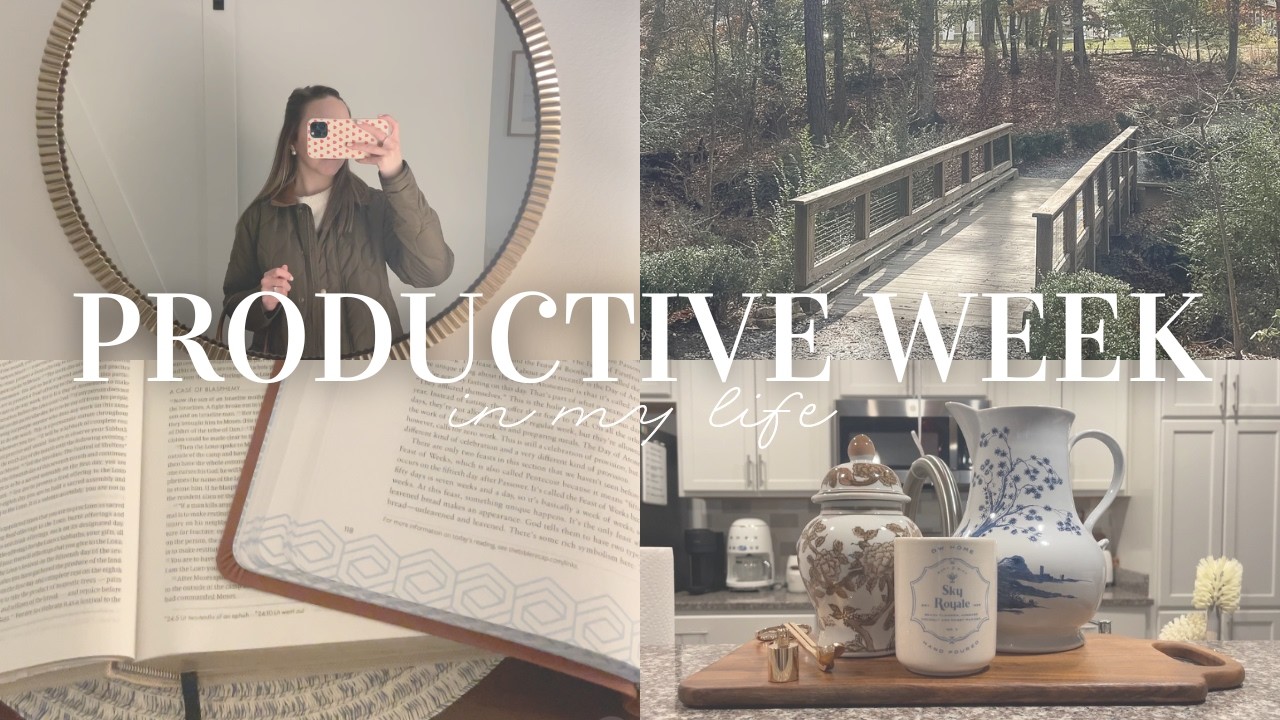 WEEK IN MY LIFE | productive days, healthy habits, & cozy routines!