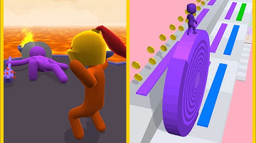 Giant Rush Vs Layers Roll : All Levels Gameplay - New Update Android, iOS #24