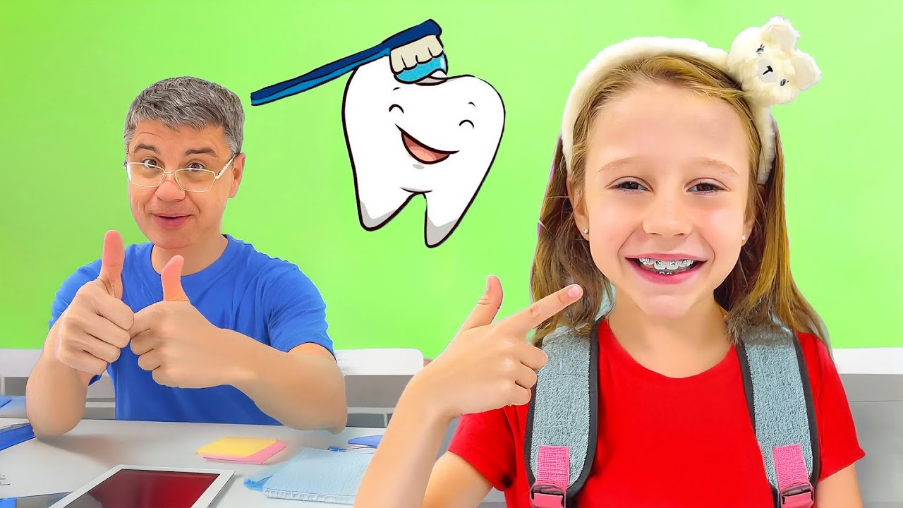 Nastya dan cerita bermanfaat tentang gigi dan gusi yang sehat