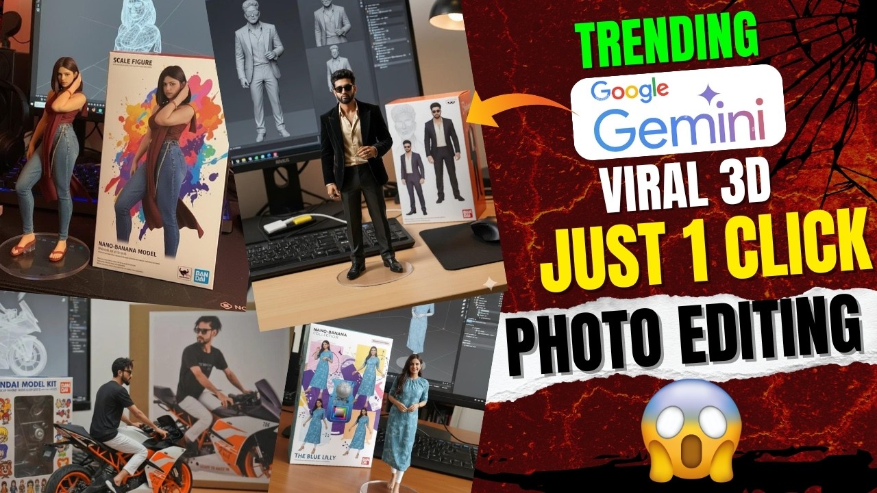 Trending Instagram Viral Figurine 3D AI Photo Editing || Google Gemini ...