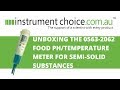 Unboxing the 0563-2062 Food pH/temperature Meter for Semi-solid Substances
