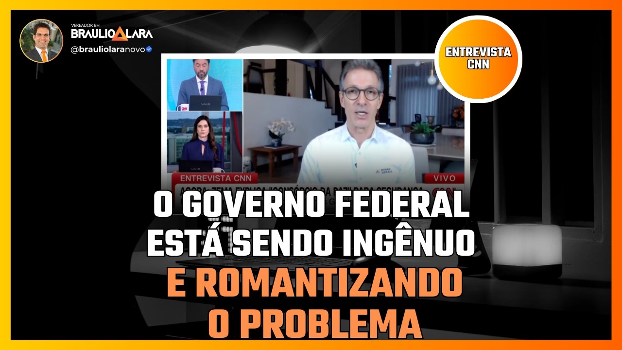 Zema explica para jornalistas o que é o consórcio da paz