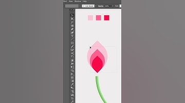 Beautiful Blend Flower design in illustrator  #viralshorts #tips #tricks #illustrator