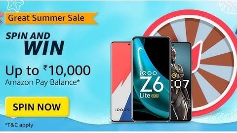 Amazon Great Summer Sale Spin And Win Quiz Answer Today I Amazon Quiz Today