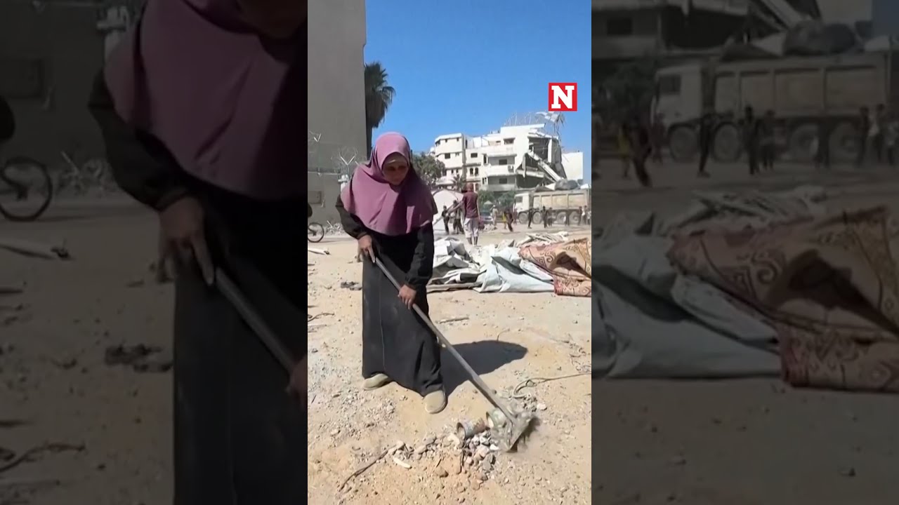 Gaza Residents Search For Remains After Israel Attack On High Rise Building