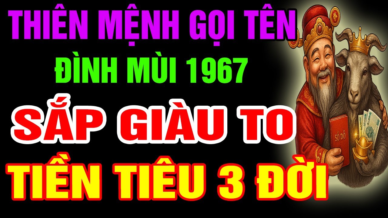 Thiên Mệnh Gọi Tên, Đinh Mùi 1967 Sắp Đổi Đời Giàu To, Phước Báu Tài Lộc Tự Đến Nếu Có Dấu Hiệu Này