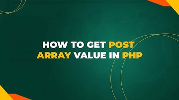 How to get POST array value in PHP