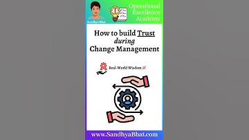 How to build Trust during Change Management #Leadership #Trust #changemanagement