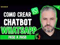 Cómo CREAR CHATBOT 💚 WHATSAPP RAPIDO 🚀 Inteligencia Artificial-TUTORIAL COMPLETO para Principiante✔️