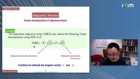 Dong Xia: "Community Detection on Mixture Multi-layer Networks via Regularized Tensor Decomposition"