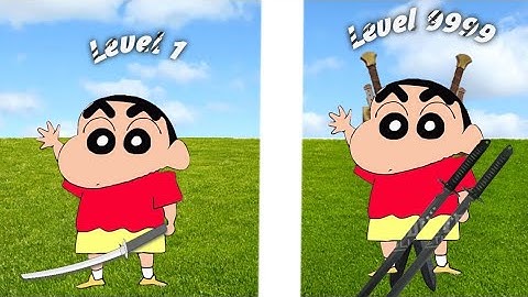 Shinchan turned into Ninja! level 1 to level 9999