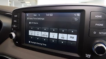 How to Adjust Clock Settings with Hyundai Infotainment | Daylight Savings Time | Tutorial