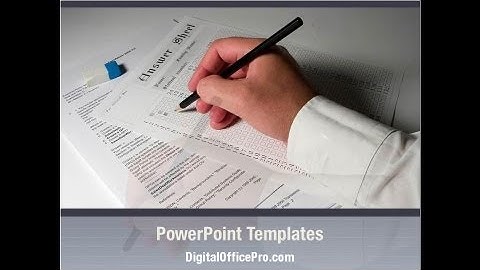 Educational And Psychological Test PowerPoint Template Backgrounds - DigitalOfficePro #02870