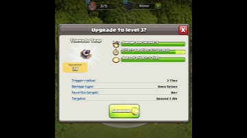 upgrade Tornado Trap Lv 1 To Lv Max #clashofclansshorts #short #shorts