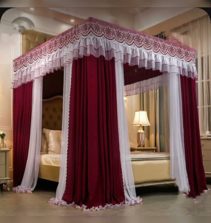 luxury mosquito net set double bed#bedroom #winter bed curtain #trending #stylish #shorts #viral
