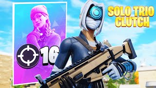 MY BEST CLUTCH EVER?! SOLO TRIOS (16 kills)