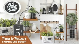 #BirdsParty Trash to Treasure DIY Tutorials. Create modern Farmhouse 🌼 Decor with thrift store items