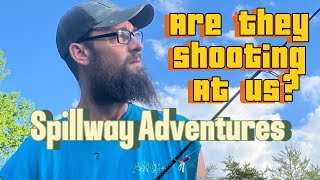 Spillway fishing is crazy!