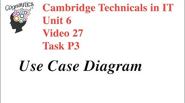 Cambridge Technicals Level 3 IT Unit 6 - Video - 27 P3 Use Case Diagram