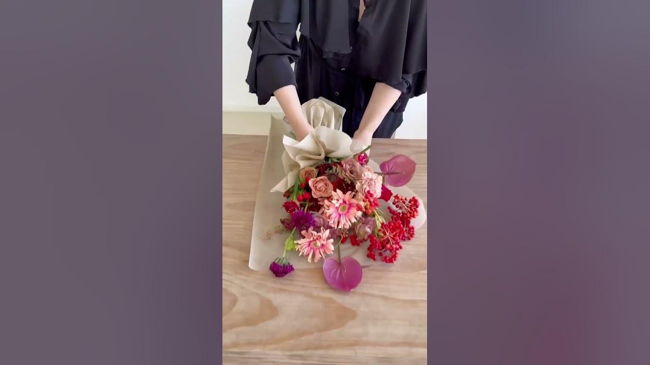 korean style flower wrapping technique tutorial｜TikTok Search