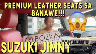 Suzuki Jimny Part 2 Featuring an all red leather set up by Bozkin Leather Company!