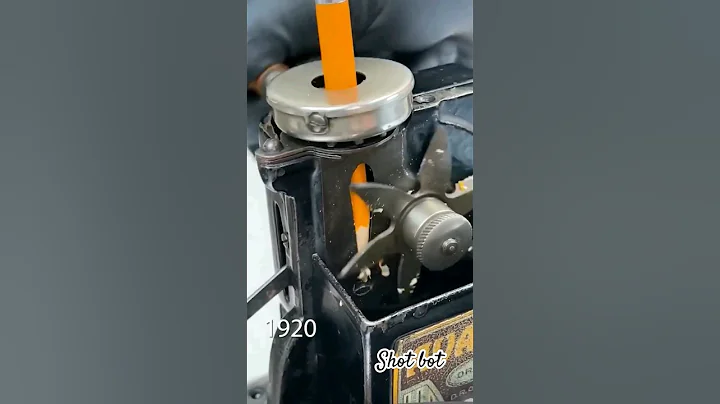 shows his impressive collection of antique pencil sharpeners