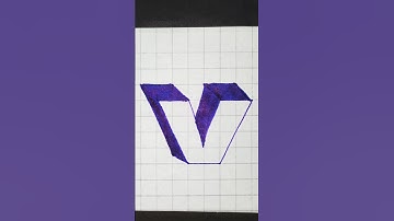 3d V draw #shorts #art #trending