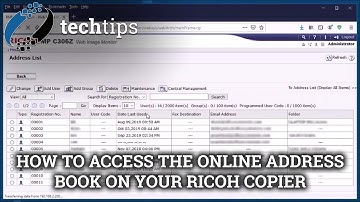 How to access the online address book on your Ricoh copier || Office Systems Tech Tips