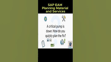 SAP EAM  Material & Services Planning #sapeam  #saps4hana  #assetmanagement  #saptraining  #shorts