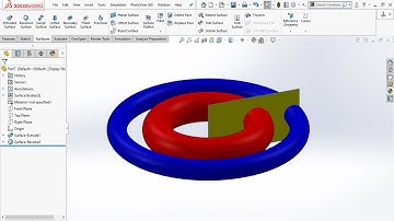 Solidworks Surface Tutorial 2: Revolved Surface in the Solidworks