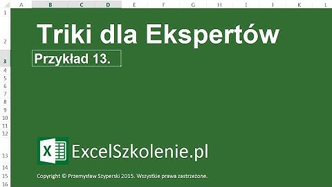 Triki dla Ekspertów - 13. Grafika - Kurs: Dla Ekspertów - Excel 2013 / Excel 2010