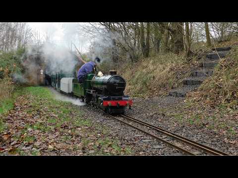 "THE EMPRESS" in the Gloom on the Eastleigh Lakeside Miniature Railway - 21/02/2026
