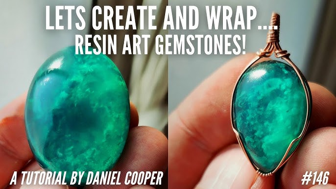 FREE Tutorial. Epoxy Resin Faux Amber cabochons with polymer clay and  natural inclusions! 