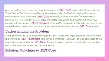 How to Use .NET Core in C#  Interactive on Visual Studio