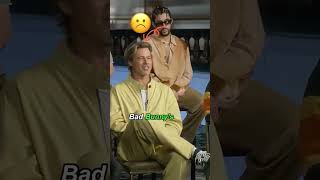 No Wonder Brad Pitt Kept Staring At Bad Bunny celebrity fyp foryoupage us hollywood capcut