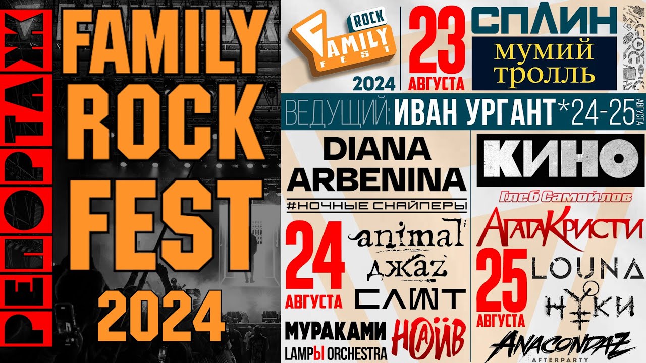 Family Rock FEST 2024 - Краткий репортаж. (СПЛИН, Мумий Тролль, НАИВ, Арбенина, КИНО etc.)