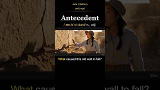 Antecedent meaning — Something that comes before