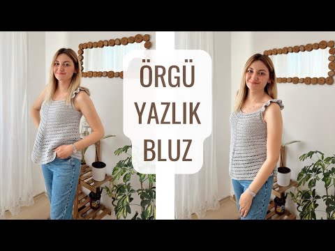 ÖRGÜ BLUZ YAPIMI 🌸 | KOLAY YAZLIK FİLE BLUZ