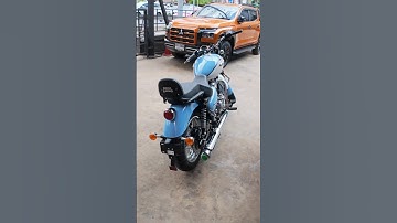 Meteor 350 Aurora Blue ☄️💙...........#royalenfield #meteor350 #cruiseinnewcolours