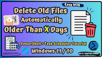PowerShell to Automatically Delete Files Older Than x Days Using Task Scheduler