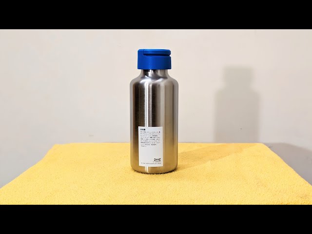 ENKELSPÅRIG Water bottle, stainless steel/beige, 17 oz - IKEA