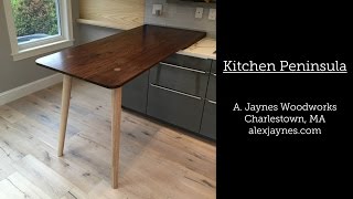 Building a Kitchen Peninsula in Charlestown My build process for a walnut and ash kitchen peninsula.