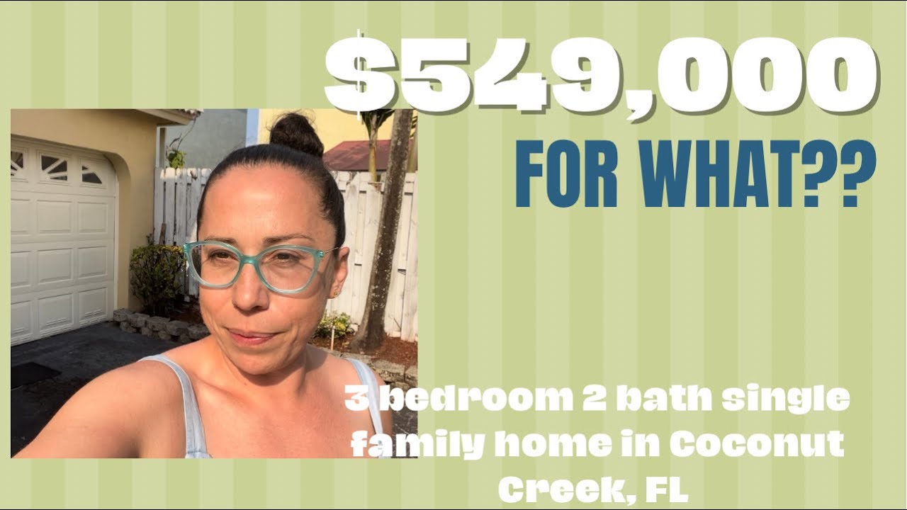 Single family home for sale in Coconut Creek Florida. Weekly Home Tour