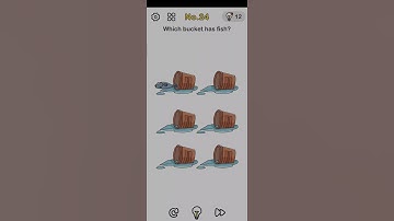 #Brain out #level 24 #which bucket has fish? #Rotate your phone.