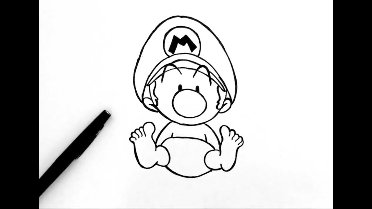 Comment dessiner bébé Mario