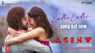 Video thumbnail of "Endhe Endhe - Lyrical | Agent | Akhil Akkineni , Sakshi Vaidya | Surender Reddy | Hiphop Tamizha"